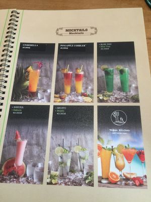 Menu at Vegan Kitchen in Ho Chi Minh City