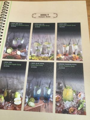 Menu at Vegan Kitchen in Ho Chi Minh City