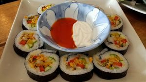 sushi at Vegan Kitchen in Ho Chi Minh City