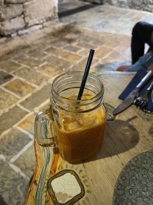 Fresh carrot ginger at Hajde in Budva