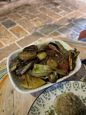 Grilled veg at Hajde in Budva