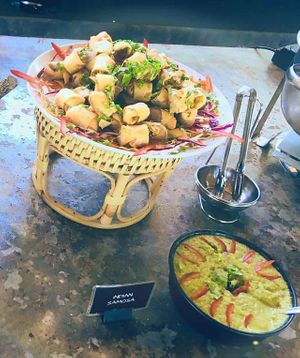 Buffet at Wonderland Healing Center Vegan Buffet in Koh Phangan