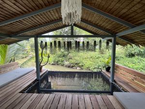 Chill area   at Wonderland Healing Center Vegan Buffet in Koh Phangan