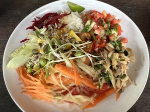  at Wonderland Healing Center Vegan Buffet in Koh Phangan