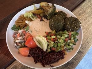   at Wonderland Healing Center Vegan Buffet in Koh Phangan