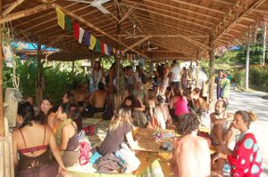 Wonderland Cafe & Juice Bar at Wonderland Healing Center Vegan Buffet in Koh Phangan