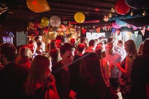 Our party basement  at Haunt in North London