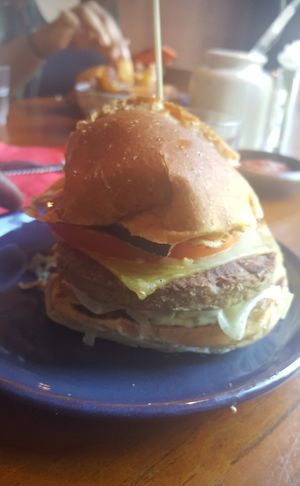 Burger at Haunt in North London