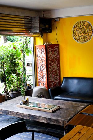 Outside seating area at Barefood Bangkok in Bangkok