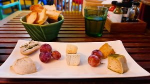 Cashew cheese platter at Barefood Bangkok in Bangkok