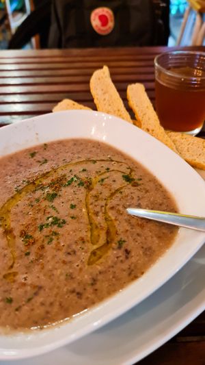 Chickpea soup at Barefood Bangkok in Bangkok