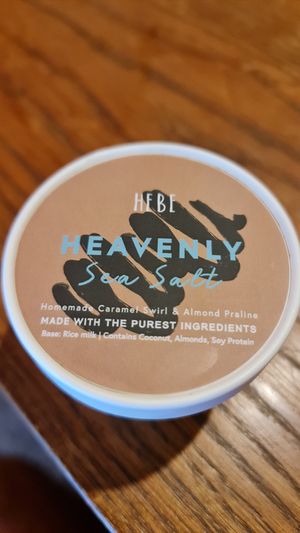 Heavenly sea salt vegan ice cream!  #Veganuary at Barefood Bangkok in Bangkok