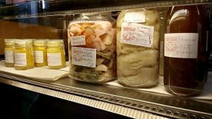 Ferments of Veggies' raw SauerKraut  at Barefood Bangkok in Bangkok