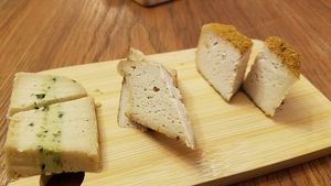 vegan cheeses at Barefood Bangkok in Bangkok