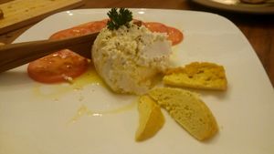 almond cheese! at Barefood Bangkok in Bangkok