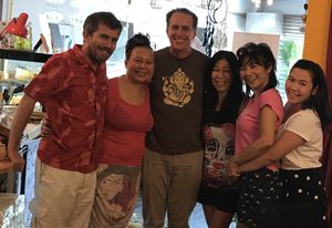 Wow!!! We love HappyCow&Eric and the community of love. at Barefood Bangkok in Bangkok