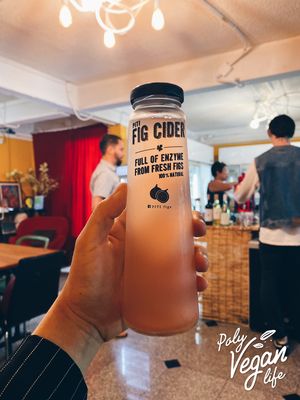 Fig cider at Barefood Bangkok in Bangkok