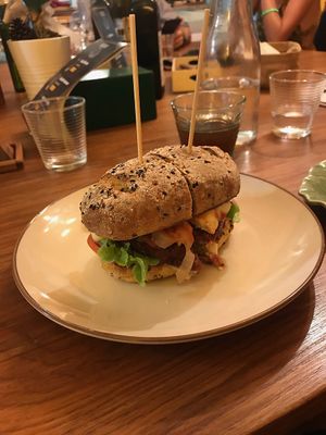 Burger 💛 at Barefood Bangkok in Bangkok