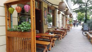 Outside at Chay Long in Berlin