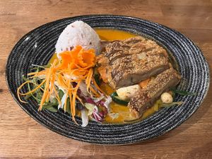 Curry with vegan duck  at Chay Long in Berlin