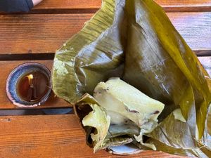 Pyramid dumpling   at Chay Long in Berlin