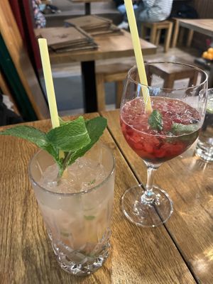 Cocktails; Guave Mojito and Lilet Berry  at Chay Long in Berlin