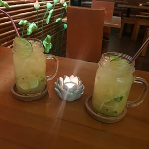 Pineapple lychee mocktail at Chay Long in Berlin
