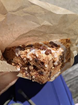 Banana chocolate chip coffee cake at Bloom Bake Shop in Madison