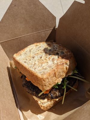 Mushroom slider at Bloom Bake Shop in Madison