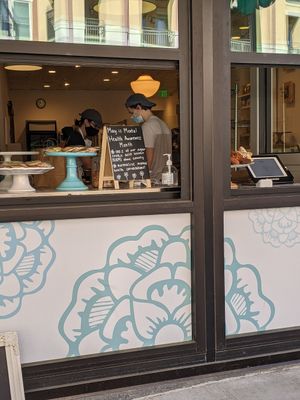 Order window at Bloom Bake Shop in Madison