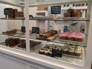 Vegan and gluten free case at Bloom Bake Shop in Madison