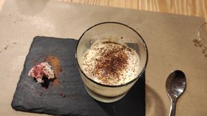 Tiramisú at Mapa Verde in San Sebastian