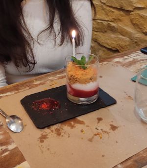 Tarta de queso at Mapa Verde in San Sebastian