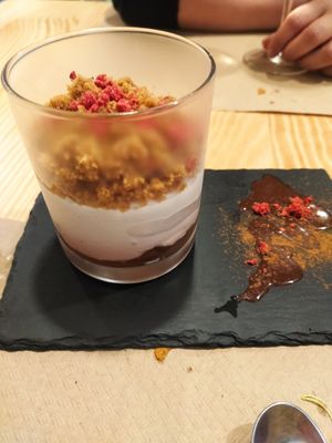 Cheesecake at Mapa Verde in San Sebastian