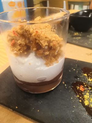 Tarta de queso. Sí o sí hay que probarla at Mapa Verde in San Sebastian