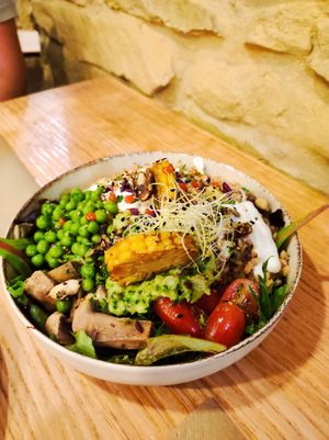 Ensalada at Mapa Verde in San Sebastian