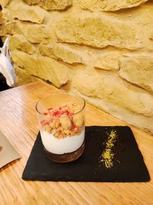 Cheesecake at Mapa Verde in San Sebastian