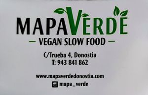 Tarxeta de visita at Mapa Verde in San Sebastian