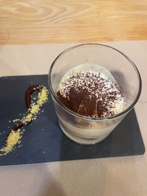 The vegan tiramisu at Mapa Verde in San Sebastian
