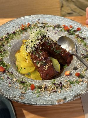 Bbq jackfruit  at Mapa Verde in San Sebastian