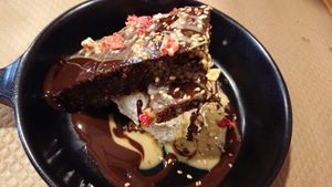 Brownie at Mapa Verde in San Sebastian