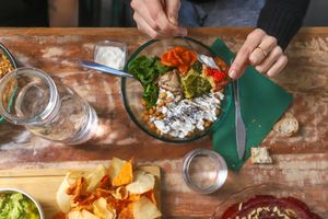Buddha Bowl at Mapa Verde in San Sebastian