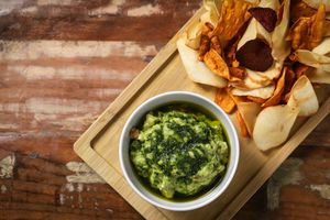 guacamole at Mapa Verde in San Sebastian