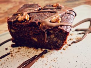 Vegan Brownies   at Mapa Verde in San Sebastian