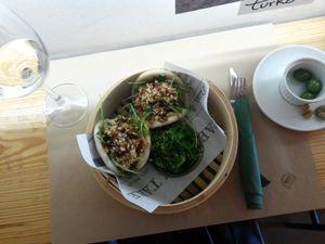 Forgot the name of this but it was a delicious starter and recommended by the waitress! at Mapa Verde in San Sebastian