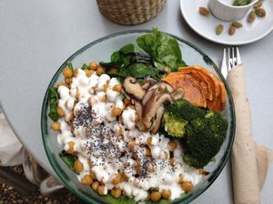 Garbanzo Bowl at Mapa Verde in San Sebastian