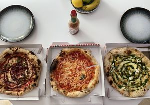 Pizza  at Zerostress Pizza - Friedrichshain in Berlin