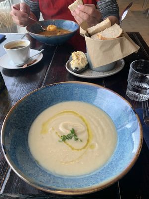 Vegane Suppe  at Sjavarborg Restaurant in Hvammstangi