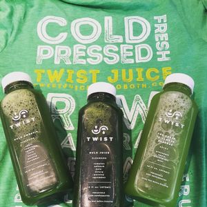 cold pressed juice at Twist Juice Bar in Rehoboth Beach