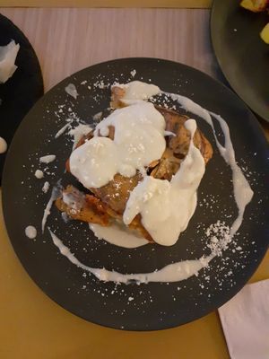 Lasagne di lenticchie gialle riso e melanzane at VgOloso in Venice